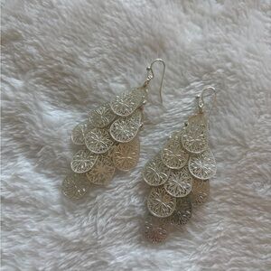 Elegant Sterling Silver Dangle Earrings